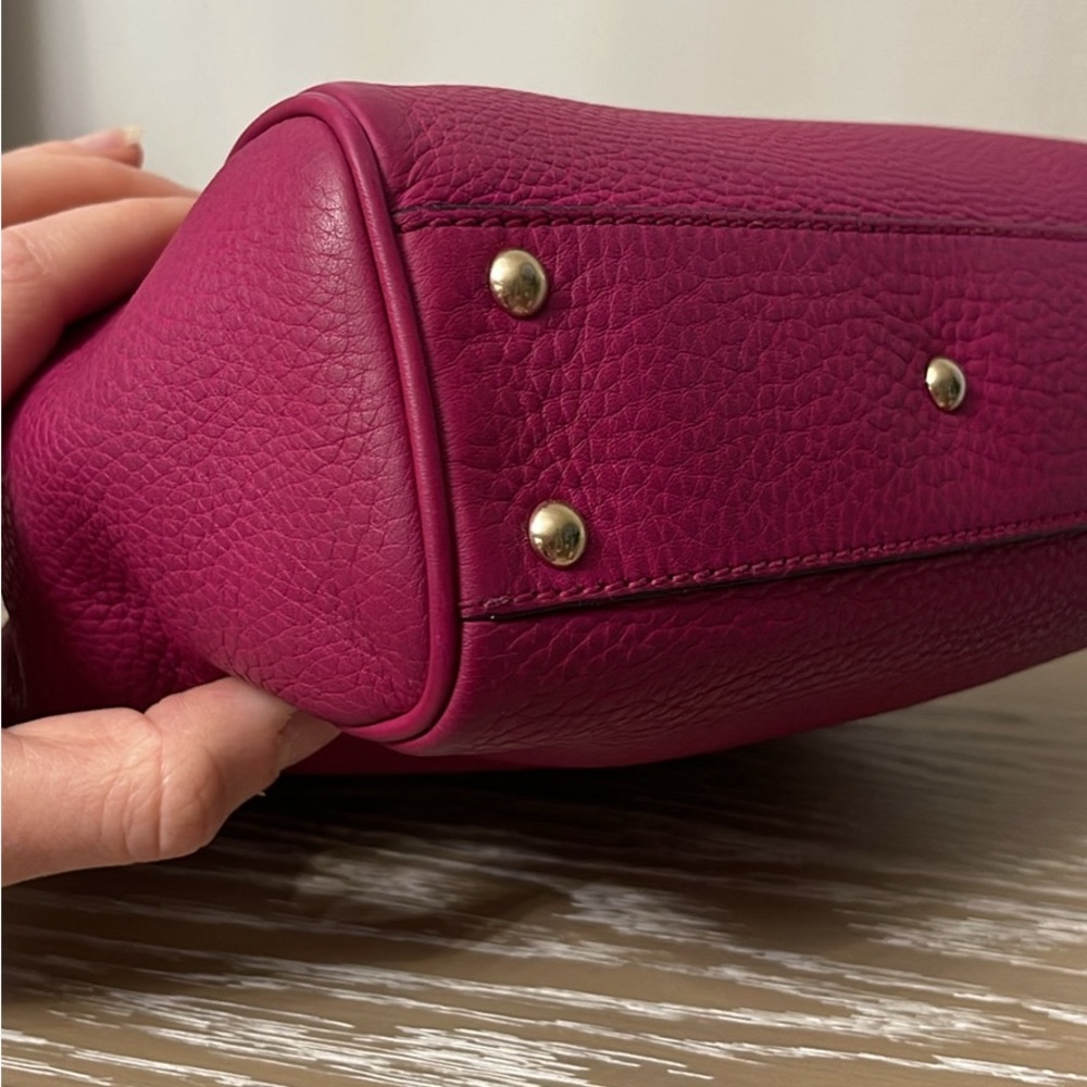 Gucci Pink Leather Bag Mini Size with Bamboo Handles - Picture 4 of 14